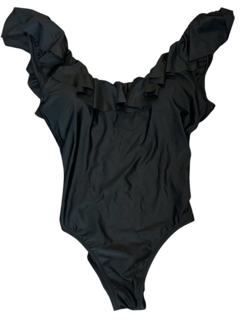 New J Crew Ruffle Scoopback One Piece Swimsuit 10 - Picture 3 of 5